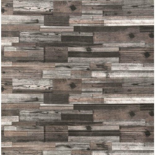 Панель 3D на самоклеящейся основе , Доска 70х70см, GRM21, темный серо-коричневый