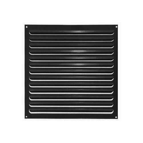 ВанВент Решетка металлическая черная матовая 350х350мм 3535РМ-ЧМ