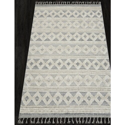 Ковер 65628 - Прямоугольник Кремовый, Современный, Ковер на пол, в гостиную, спальню, в ассортименте, Турция, Бельгия, Турция (76 см. на 150 см.)