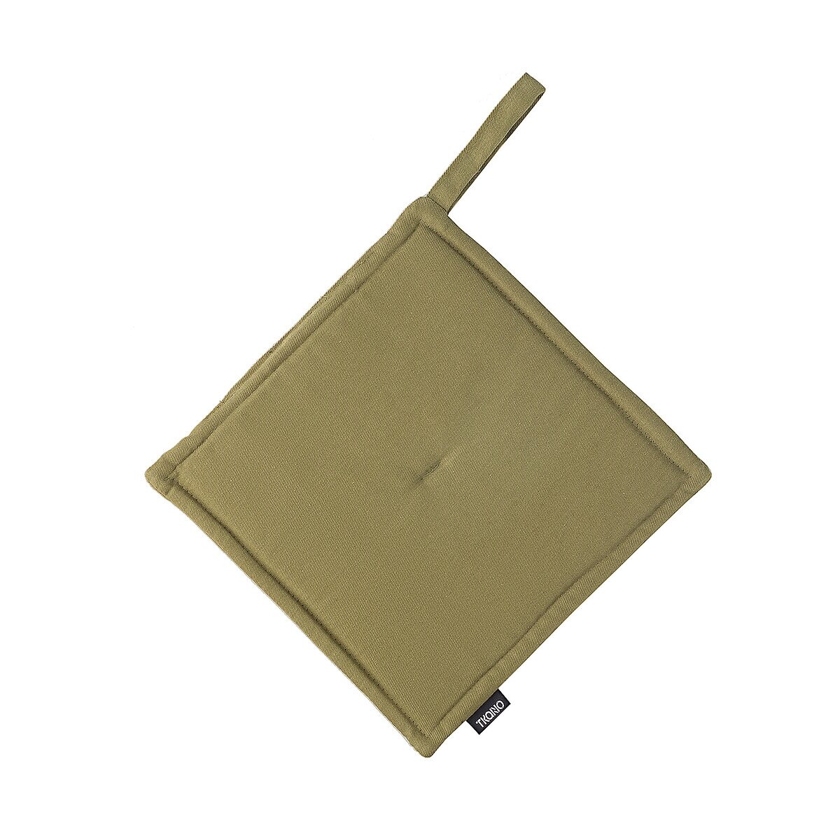 фото Прихватка LaRedoute Прихватка из хлопка Essential 22х22 см единый размер зеленый