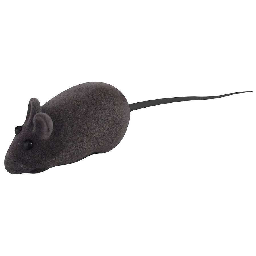 Игрушка-пищалка для кошек "Мышка". Размер 13х2х3 см. 2цв (арт. VL40-100)