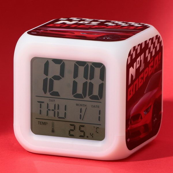 Электронные часы-будильник "№1", с подсветкой