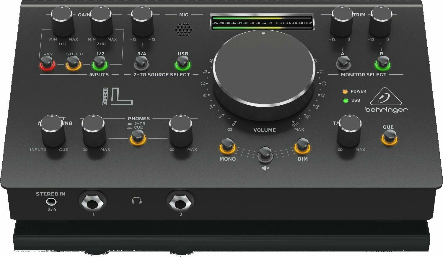 BEHRINGER STUDIO L - мониторный контроллер и USB звуковой интерфейс