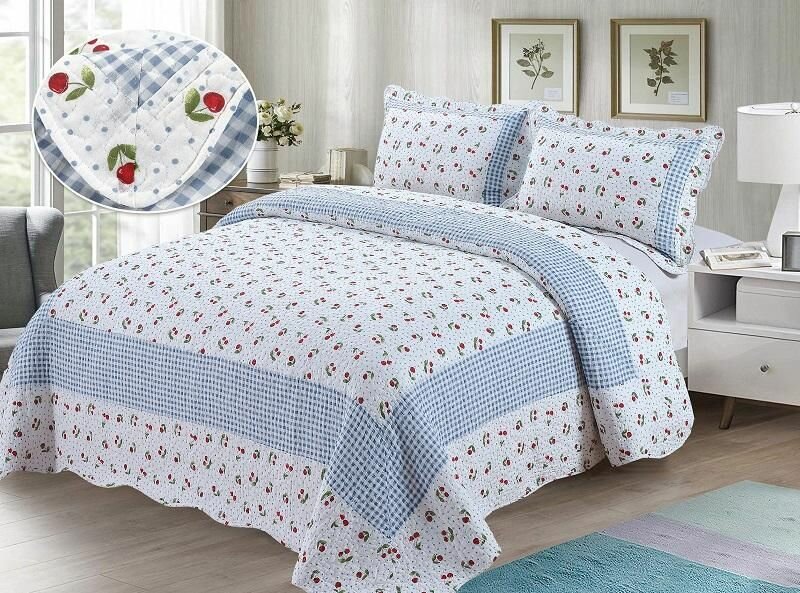 фото Покрывало с наволочками хлопковое TANGO PW333-203 PATCHWORK 230х250