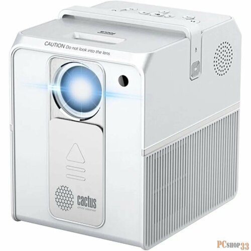 Проектор Cactus CS-PRC04WT WUXGA-A LCD 3200Lm 1920x1080 20001 ресурс лампы30000часов 1xUSB typeA 1xHDMI 135кг 22608₽