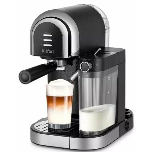 Кофеварка KITFORT KT-7112 черный серебристый 1349800₽