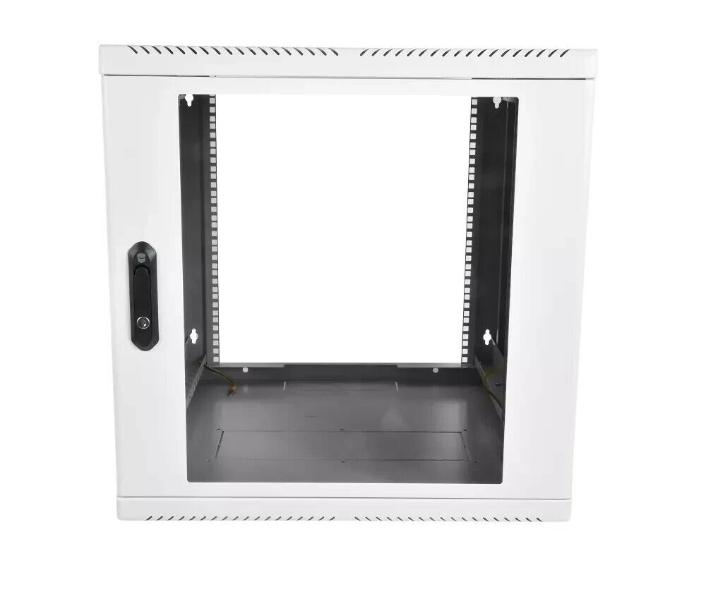 Коммутационный шкаф ЦМО ШРН-М-9.650 настенный, стеклянная передняя дверь, 9U, 600x475x650мм