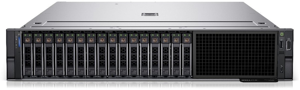 Dell PowerEdge R750 16B (16x2,5", Riser Config 0, 4x8 slots) ST2 no ( CPU, Mem, HDDs, PSU, OCP, BOSS) iDRAC Enterprise, PERC H755, TPM 2.0 V3, Sliding Rails with CMA, LCD Bezel