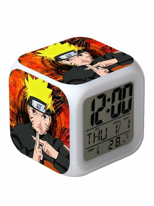 Часы-будильник аниме Naruto с подсветкой №1