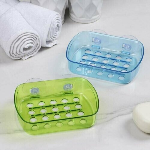 Мыльница на присосках Bath Collection 13x10x3 см в ассортименте 1 шт 259₽