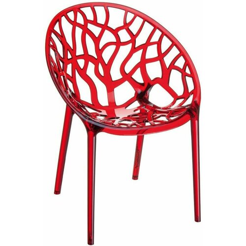 Кресло прозрачное ReeHouse Crystal Красный