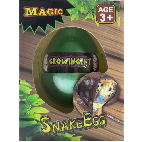 Игрушка растущая в виде змеи в яйце S754