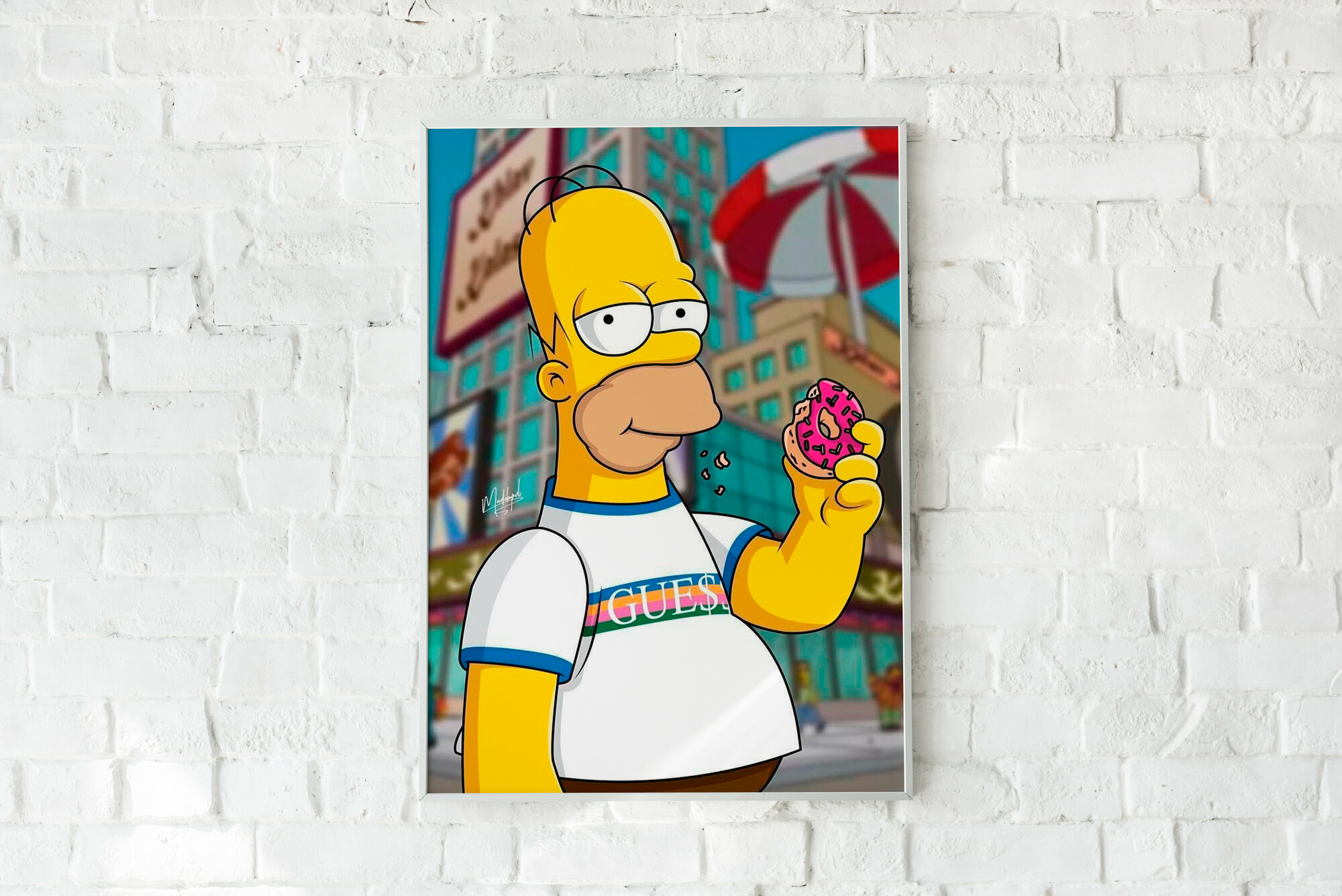 Плакат без рамы Симпсоны/The Simpsons/Гомер / Плакат на стену 30х42 см / Постер формата А3