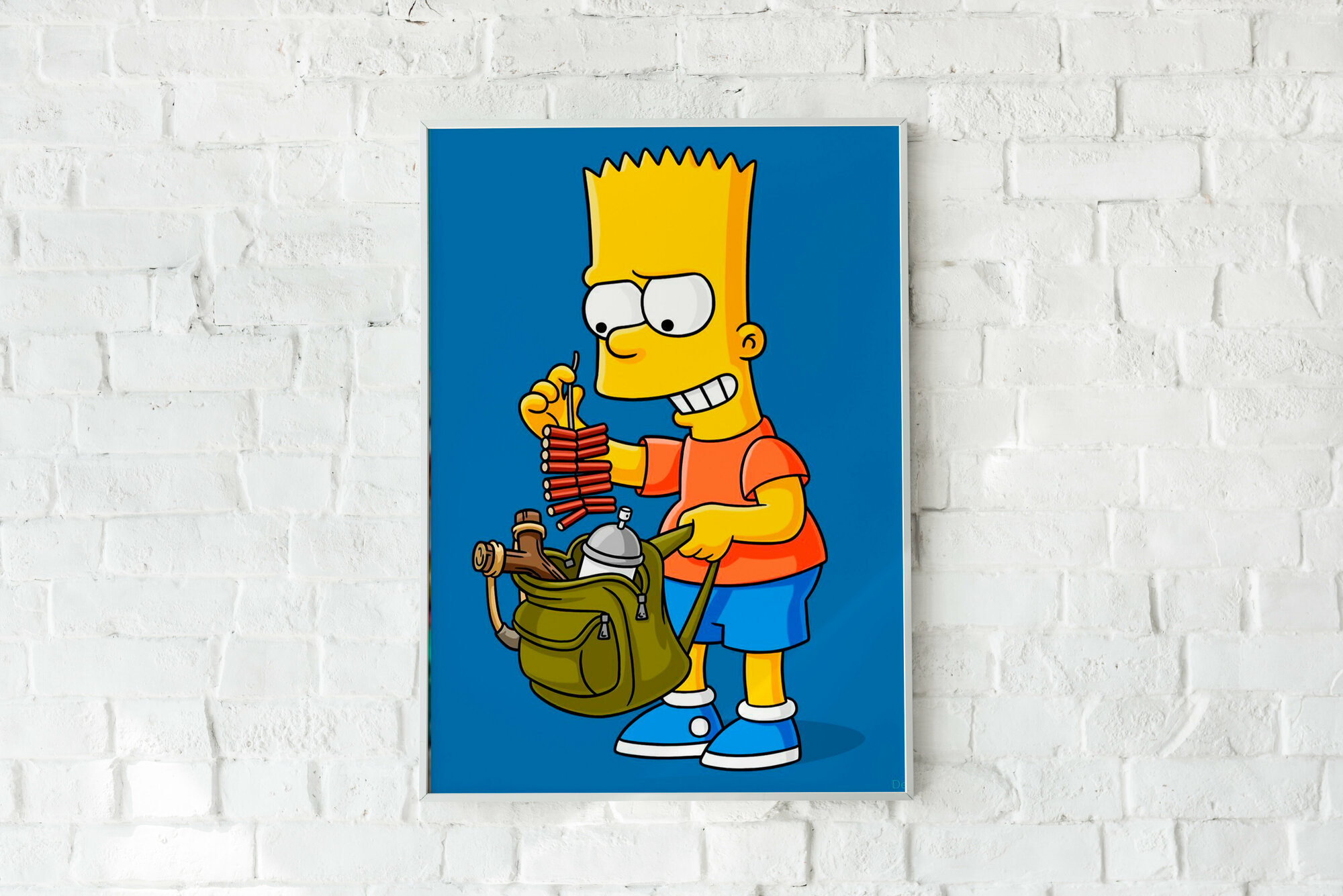 Плакат без рамы Симпсоны/The Simpsons/Барт/на стену 33х48 см / Постер формата А3+