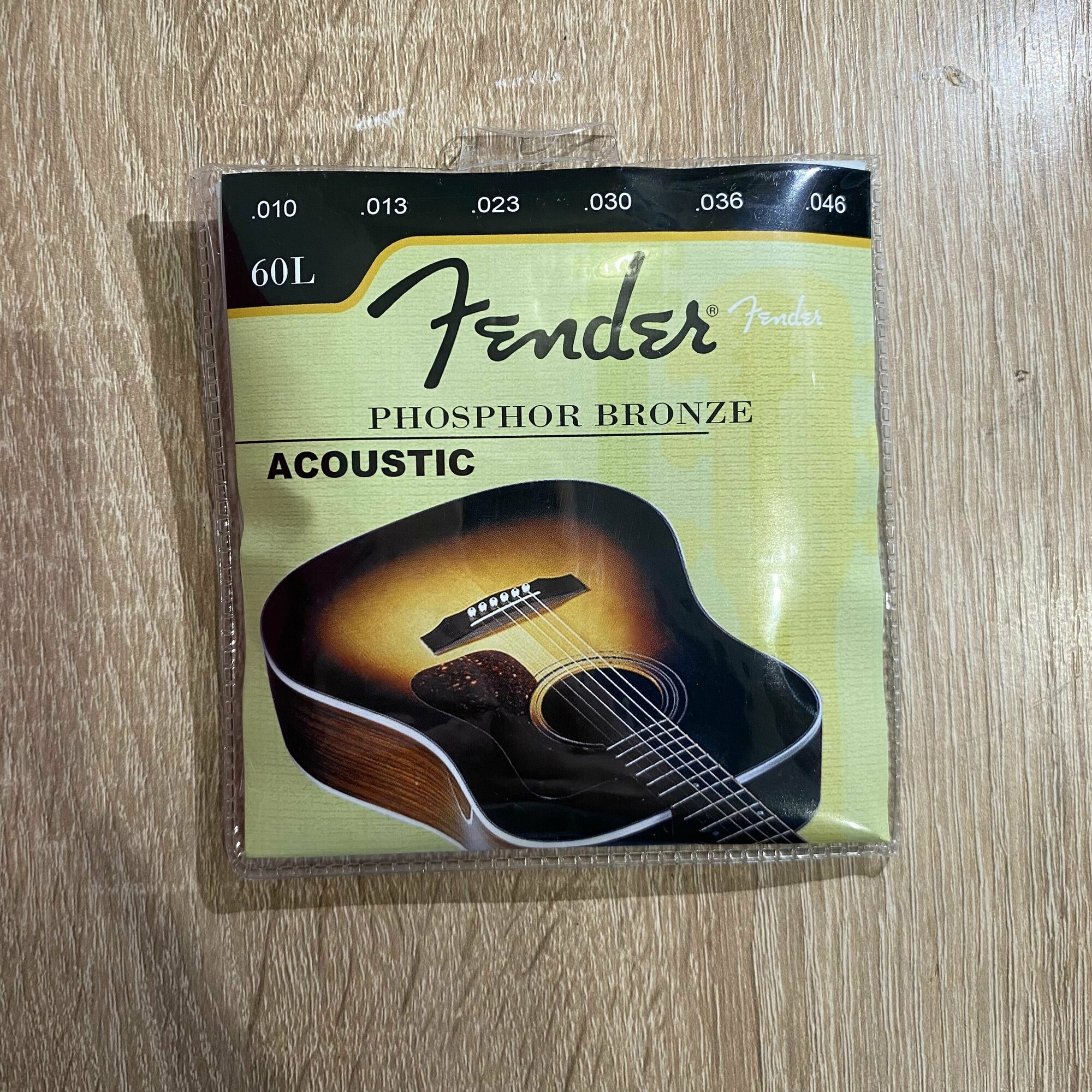 Струны для акустической гитары FENDER 60L PHOSPHOR BRONZE.010-046.