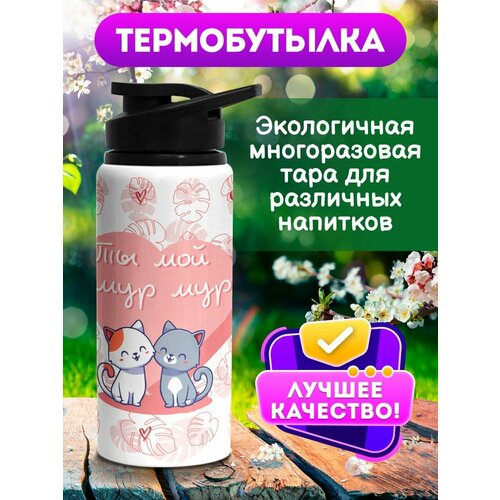 Бутылка для воды котики Мур мурмл 700 мл