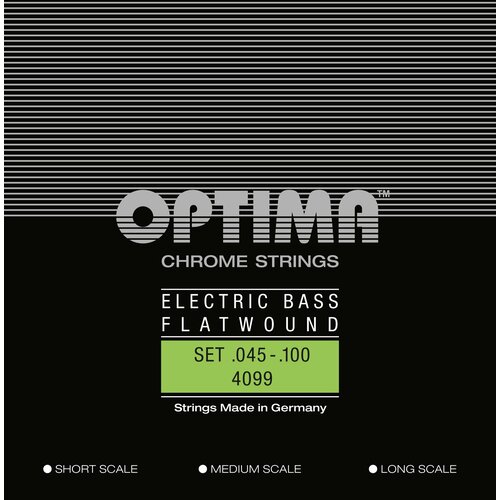 Струны для бас-гитары Optima Bass Guitar Flatwound Strings 4099. L 45-100