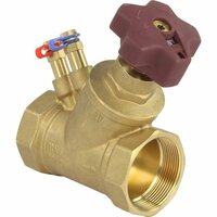 Балансировочный латунный клапан DN.ru КБЛР-050-16 усиленный Ду50 Ру16, L=123 мм, муфтовый D080-00510 предназначен для гидравлической балансировки,  ...