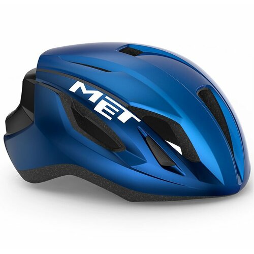 фото Велошлем met strale road cycling helmet 2022 (3hm107), цвет синий металлик, размер шлема l (59-62 см)