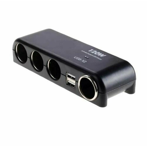Купить Разветвитель прикуривателя 2 USB 4 разъема 12-24V (NO 1525 ...