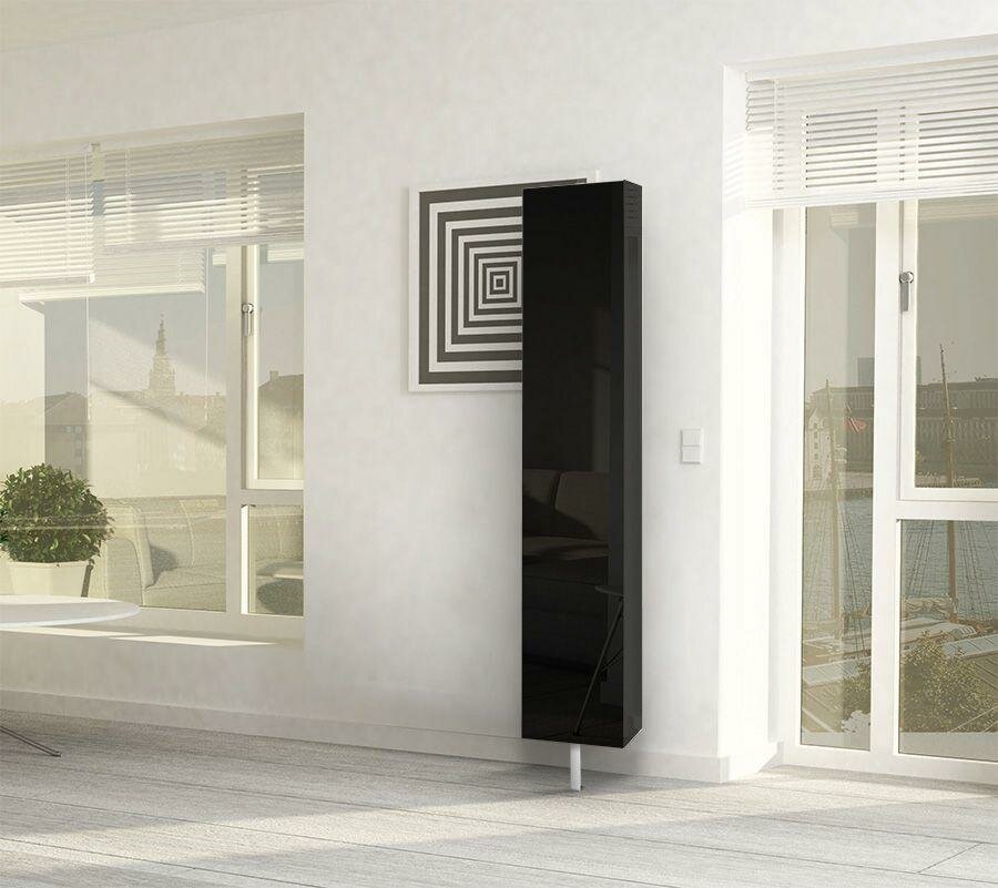 фото Поворотный стеклянный шкаф Shelf Zoom Glossy черный