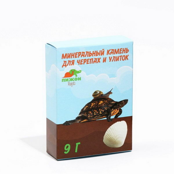 Минеральный камень для черепах и улиток, ракушка, 9 г