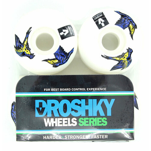 фото Комплект колес droshky wheel blue swallow fight 52*32 mm для скейтборда