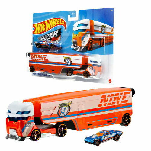 Hot wheels Набор игровой Супергрузовики со спортивными автомобилями ВDW51 набор игровой hot wheels чемпион дрэгстрип gbf82