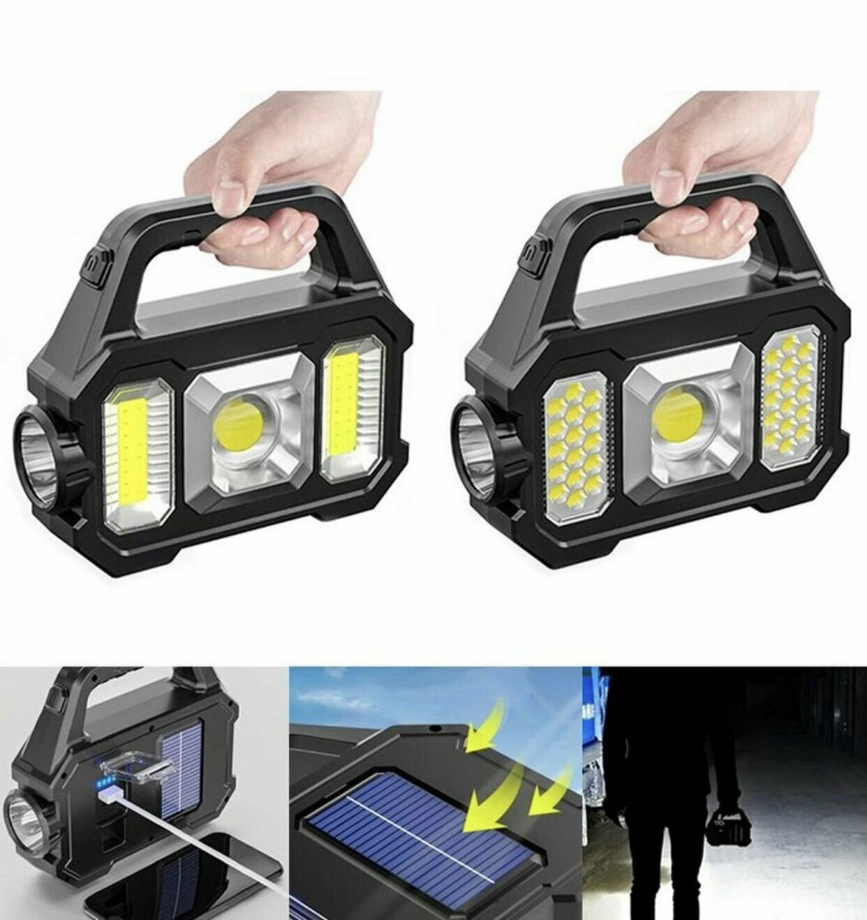 фото Аккумуляторный фонарь-прожектор 33 LED светодиодный
