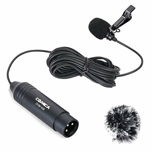 Микрофон петличный CoMica CVM-V02O 18м 290600₽