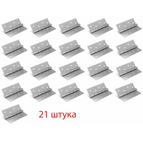 Петля универсальная Fuaro (Фуаро) IN4400U-BL SN (4BB/BL 100x75x2,5), матовый никель, упаковка блистер, (комплект 21 штука)