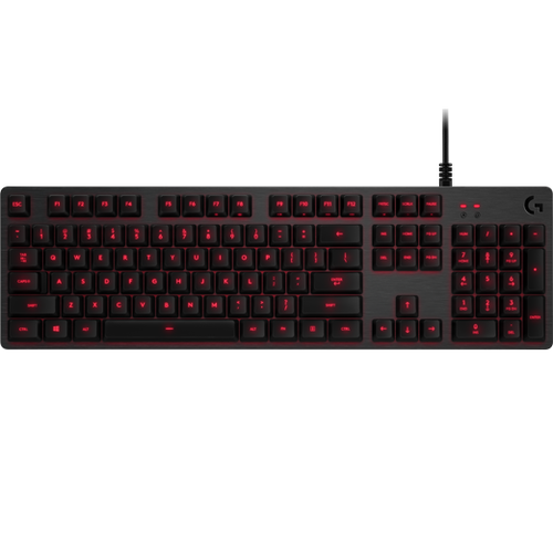 Logitech Клавиатура игровая Logitech G413 CARBON (механическая, красная подсветка) (M/N: Y-U0032)