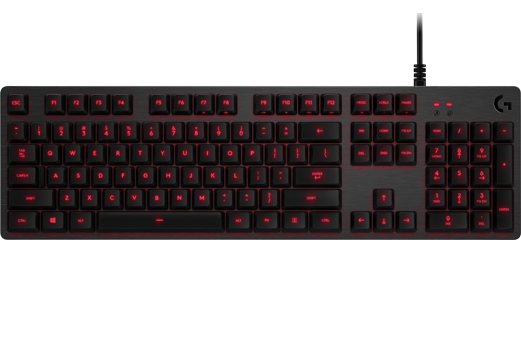 Logitech Клавиатура игровая Logitech G413 CARBON (механическая, красная подсветка) (M/N: Y-U0032)