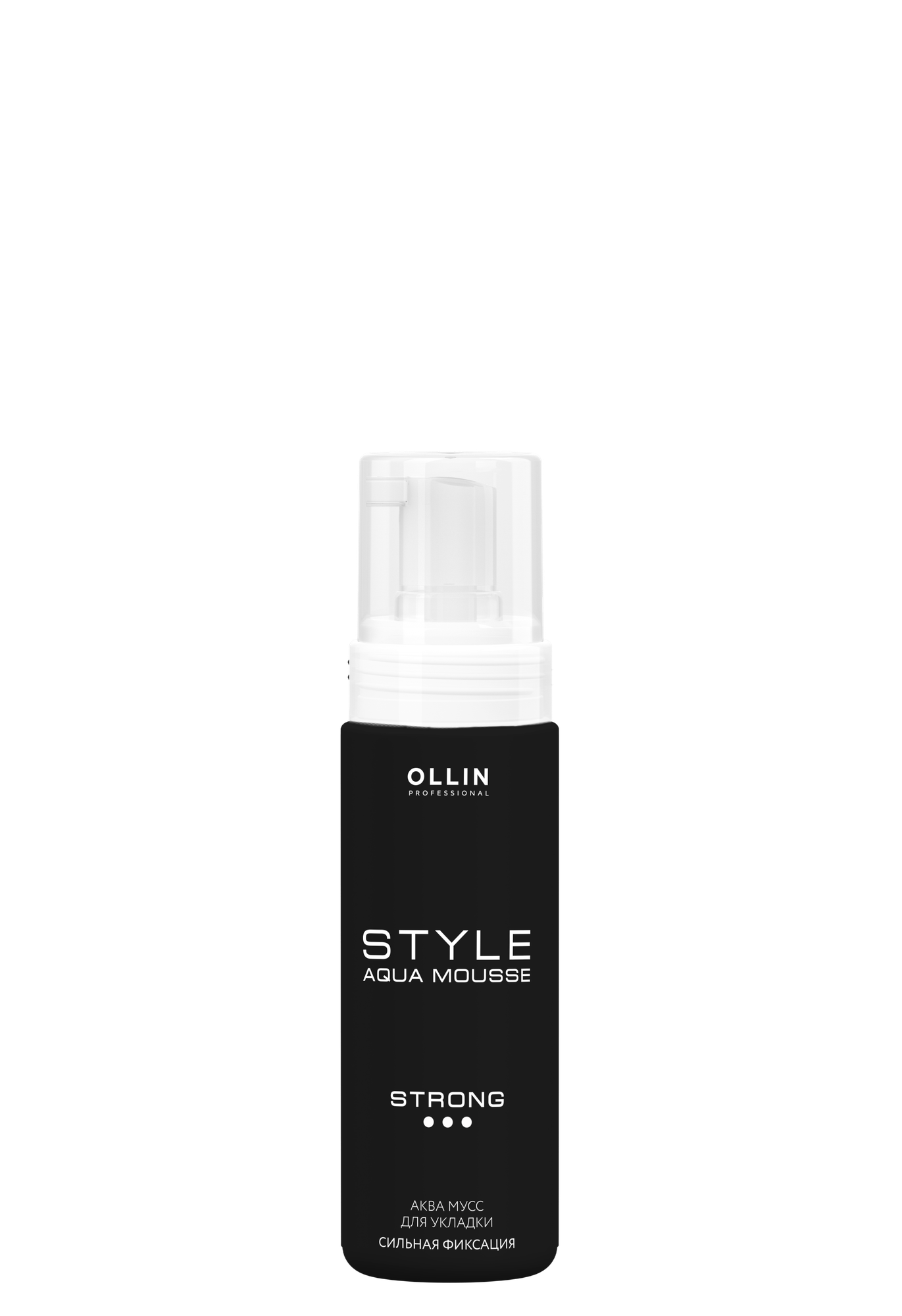 Ollin Professional Аквамусс для укладки сильной фиксации Aqua Mousse Strong 150 мл (Ollin Professional, ) - фото №1