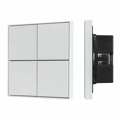 Arlight INTELLIGENT ARLIGHT Кнопочная панель KNX-304-23-IN White (BUS, Frame) набор клавиш knx 2 позиционная кнопка чистый белый цвет 575203