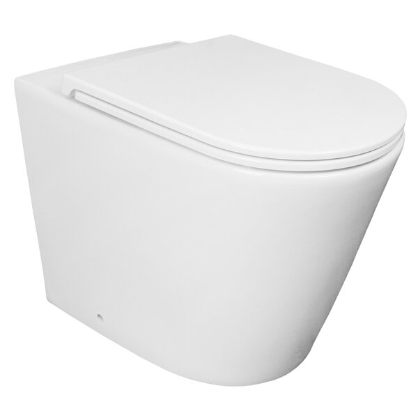 фото Унитаз приставной безободковый Teramo c сиденьем микролифт с системой смыва Торнадо Azario AZ-1003D-UQ1