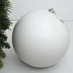 Winter Deco Пластиковый шар Sonder 25 см белый матовый 1135135 - изображение