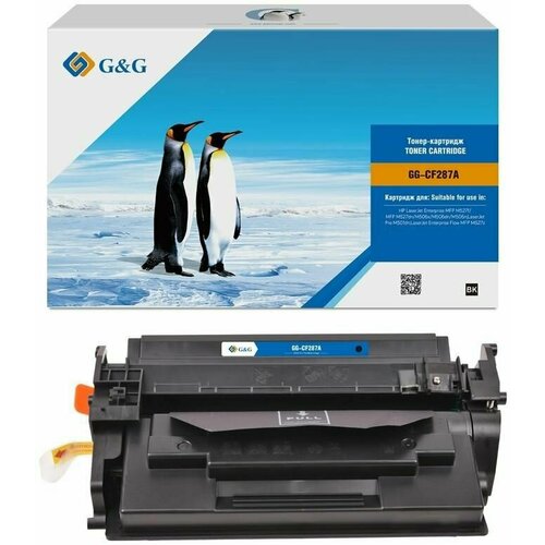 Совместимые картриджи Cartridge G&G 87A для HP LJ M527f/M527dn/M506x/M506dn/M506n; LJ M501dn; LJ Flow картридж hp cf287a черный 87a для enterprise 500 m506