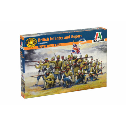 сборная модель italeri солдатики american infantry 6060ит Сборная модель Italeri Солдатики BRITISH INFANTRY and SEPOYS (Colonial Wars) (6187ИТ)