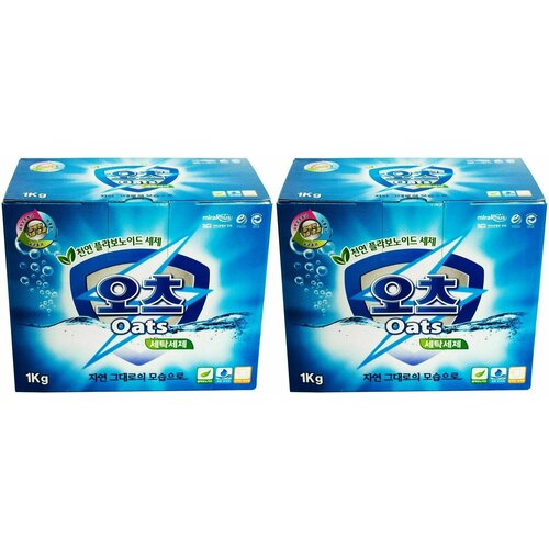 OATS Стиральный порошок, синий, 1 кг, 2 шт