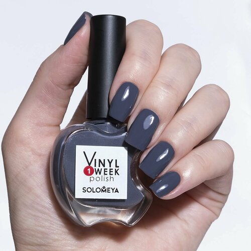 Solomeya Недельный лак для ногтей One Week Vinyl PolishTwilight Blue 36, 13ml