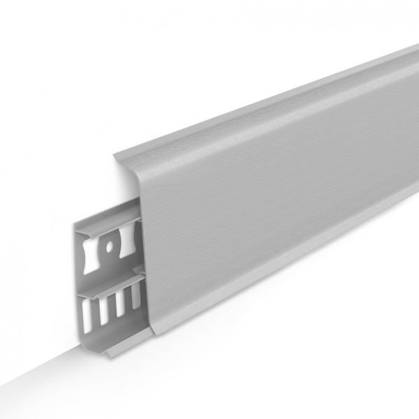 фото Плинтус Deconika 85 Светло-серый 2200x85мм 002