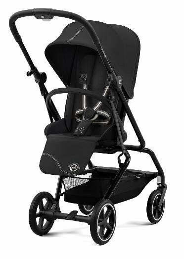 Cybex Eezy S Twist+ 2 (Moon Black на шасси Black с бампером)