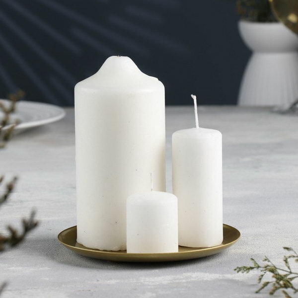 фото Подсвечник "Чашка 140" металл на одну свечу, 14х14 см, золотой