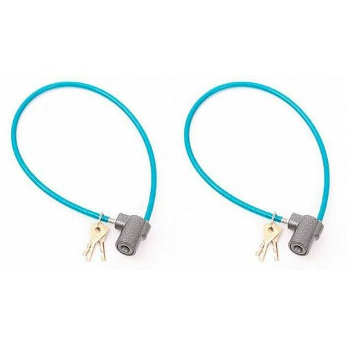 фото Замок тросовый велосипедный чебоксары вс 2-6а-01 (630 мм) (комплект 2 штуки) чаз