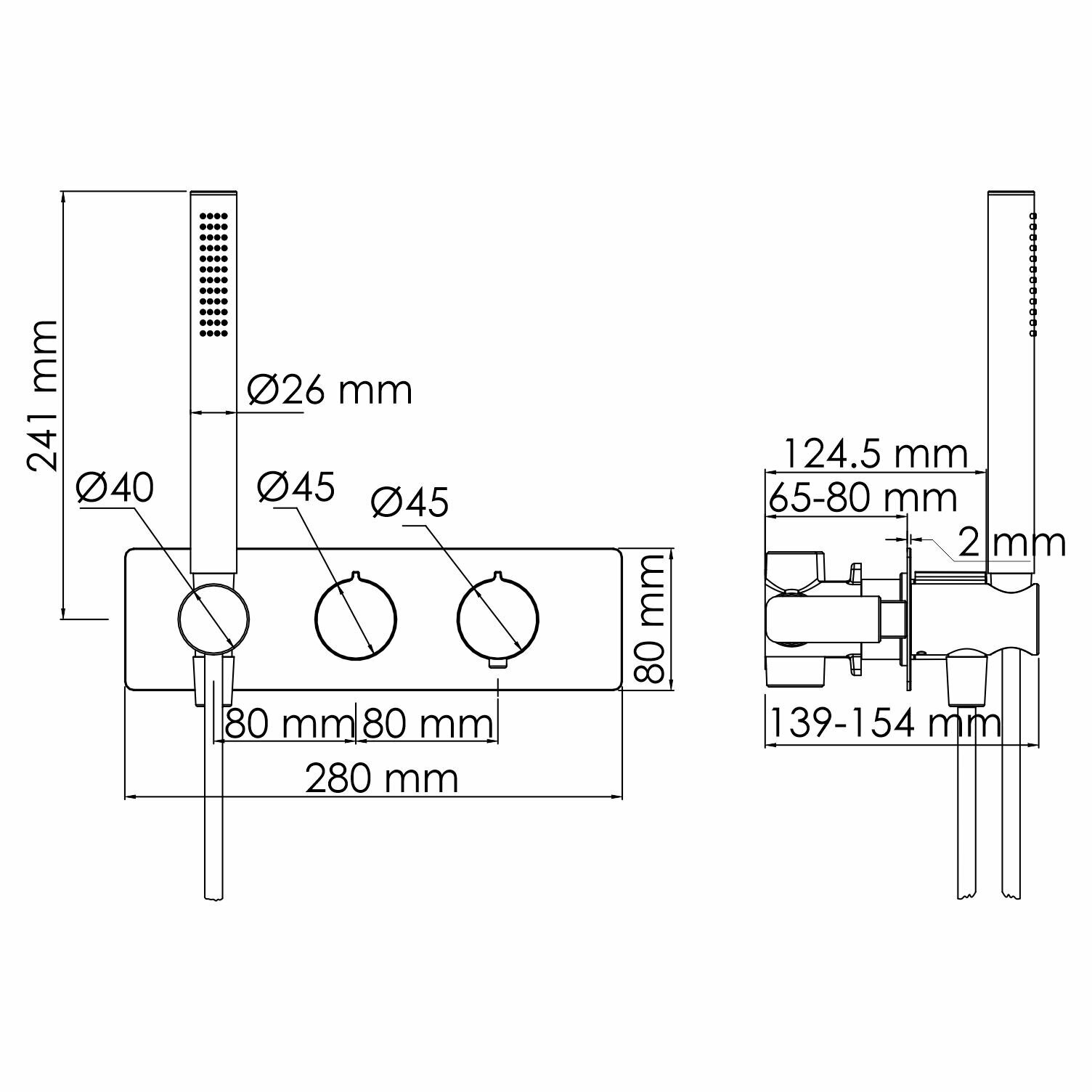 Смеситель для душа WasserKRAFT Elbe 7400 (7488) 9070163 - фото №2