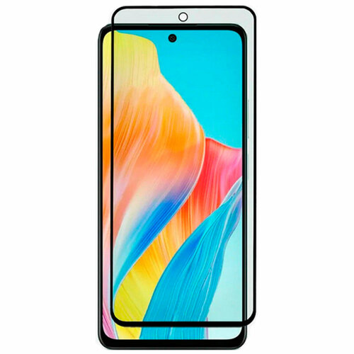 Защитное стекло Zibelino для Oppo A58 5D с вырезом Black ZTG-5D-OPPO-A58-HOL-BLK