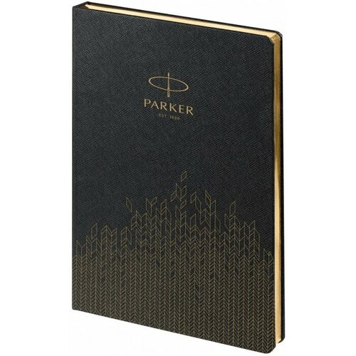 Parker P1_1113305 Ежедневник недатированный, черный c нанесением logo parker ежедневник любовь дрюма my perfect year розовый 256 страниц