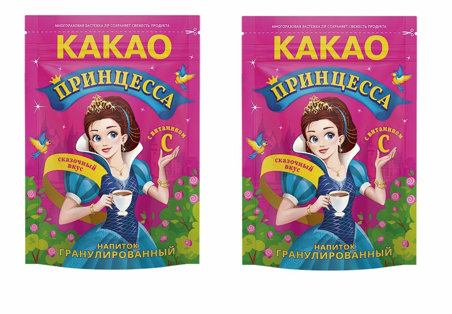 Какао-напиток гранула "Принцесса" 150 г 2 шт