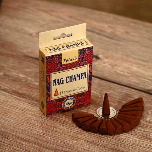 Благовония NAG CHAMPA 15 аромаконусов Original